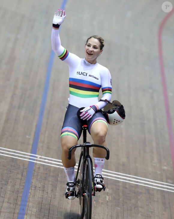 Kristina Vogel en novembre 2017 lors des championnats du monde de cyclisme sur piste à Manchester.