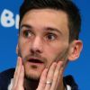 Hugo Lloris - Conférence presse de l'équipe de France à Rio de Janeiro au Brésil avant leur rencontre contre l'Allemagne en quart de finale de la coupe du monde, le 3 juillet 2014.