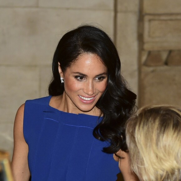 Le prince Harry, duc de Sussex, et Meghan Markle, duchesse de Sussex, à la sortie du gala musical "100 Days to Peace", célébrant le centenaire de la fin de la première guerre mondiale à Central Hall Westminster.