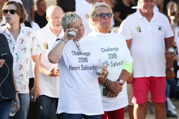 Semi-exclusif - Catherine Salvador, Véronique de Villèle - Challenge Henri Salvador 2018 en hommage à Charley Maraouni, à Ile Rousse, Corse, France, le 14 Septembre 2018.