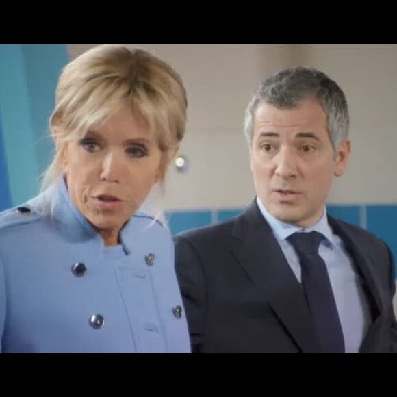 Brigitte Macron dans la série Vestiaires, sur France 2, le 15 septembre 2018