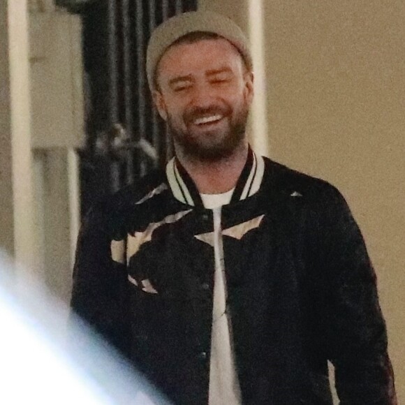 Exclusif - Justin Timberlake et sa femme Jessica Biel sortent d'un immeuble de bureaux à Los Angeles, Californie, Etats-Unis, le 30 novembre 2017.