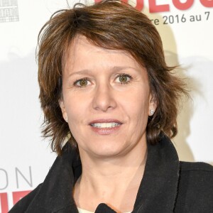 Carole Rousseau - Vernissage presse de l'exposition "Coluche" à l'Hôtel de Ville de Paris le 5 octobre 2016. © Pierre Perusseau/Bestimage