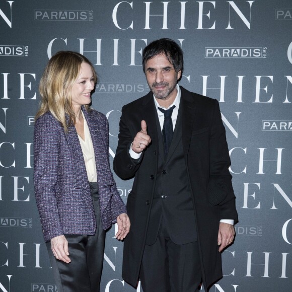 Vanessa Paradis et son époux Samuel Benchetrit - Avant-première du film "Chien" au cinéma MK2 Bibliothèque à Paris, le 5 mars 2018. © Olivier Borde/Bestimage