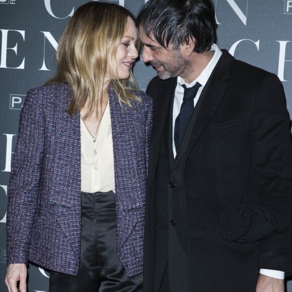 Vanessa Paradis et son époux Samuel Benchetrit - Avant-première du film "Chien" au cinéma MK2 Bibliothèque à Paris, le 5 mars 2018. © Olivier Borde/Bestimage