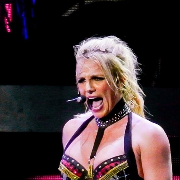 Britney Spears en concert à Scarborough, Royaume-Uni le 17 août 2018.