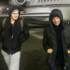 Noé et Gad Elmaleh arrivant à Oslo jeudi 27 septembre 2018.