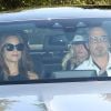 Robert Downey Jr. avec sa femme Susan - Préparations et arrivée des invités au mariage de Gwyneth Paltrow et Brad Falchuk dans Les Hamptons au nord-est de l'île de Long Island dans l'État de New York, le 29 septembre 2018