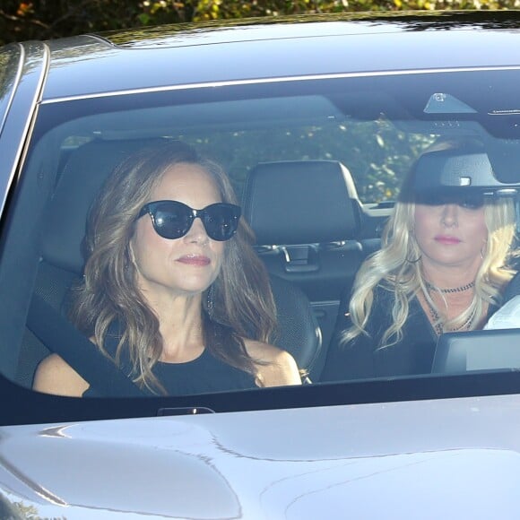 Robert Downey Jr. avec sa femme Susan - Préparations et arrivée des invités au mariage de Gwyneth Paltrow et Brad Falchuk dans Les Hamptons au nord-est de l'île de Long Island dans l'État de New York, le 29 septembre 2018