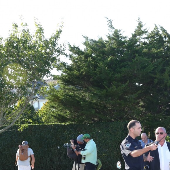 Préparations et arrivée des invités au mariage de Gwyneth Paltrow et Brad Falchuk dans Les Hamptons au nord-est de l'île de Long Island dans l'État de New York, le 29 septembre 2018