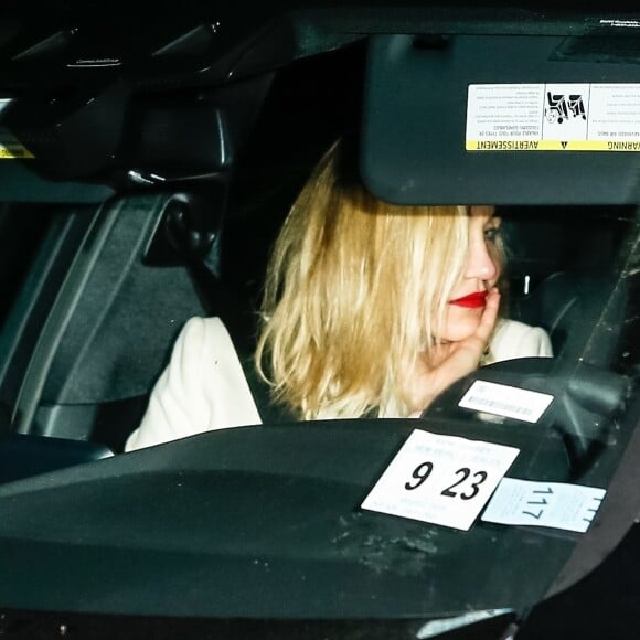 Cameron Diaz et son mari Benji Madden arrivent au mariage de Gwyneth Paltrow et Brad Falchuk dans Les Hamptons au nord-est de l'île de Long Island dans l'État de New York, le 29 septembre 2018