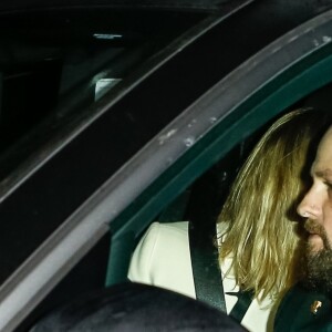 Cameron Diaz et son mari Benji Madden sortent du mariage de Gwyneth Paltrow et Brad Falchuk dans Les Hamptons au nord-est de l'île de Long Island dans l'État de New York, le 29 septembre 2018