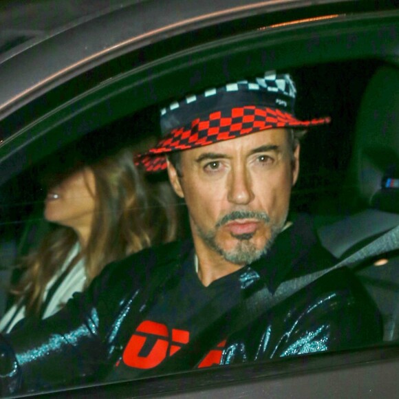 Robert Downey Jr et sa femme Susan Downey - Les invités à la sortie du mariage de Gwyneth Paltrow et Brad Falchuk dans Les Hamptons au nord-est de l'île de Long Island dans l'État de New York, le 29 septembre 2018