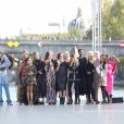 Eva Longoria, Elle Fanning, Louise Bourgoin - Défilé L'Oréal Paris 2018 sur la Seine le 30 septembre 2018. © Cyril Moreau / Olivier Borde / Bestimage
