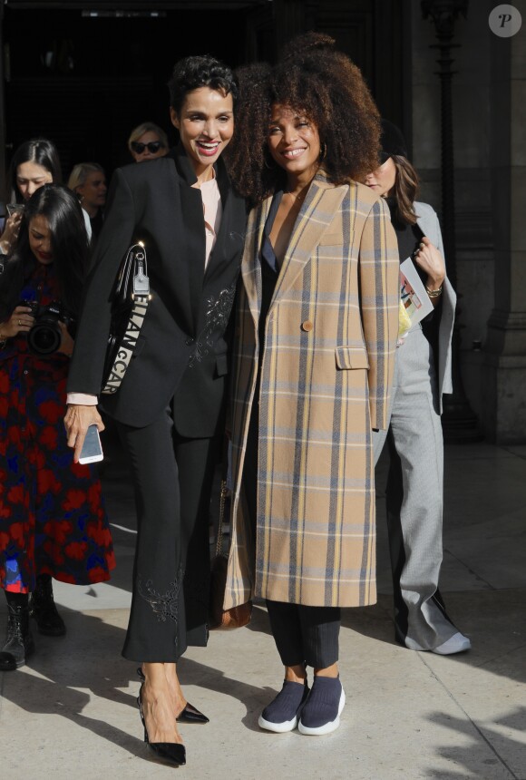 Farida Khelfa et Stéfi Celma au défilé Stella McCartney PAP femme printemps / été 2019 à l'Opéra Garnier à Paris le 1er octobre 2018. © CVS-Veeren/Bestimage
