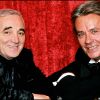 ARCHIVES - Charles Aznavour et Alain Delon en décembre 1997.