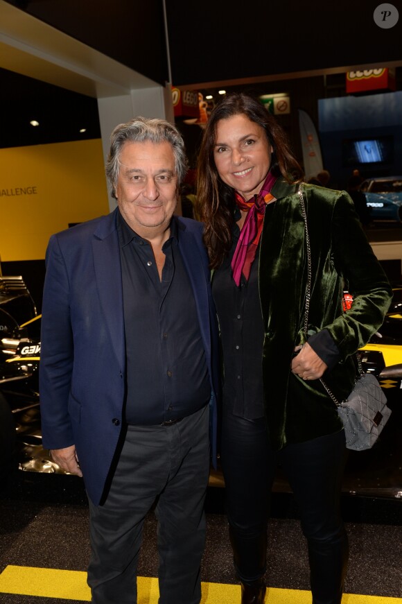 Exclusif - Christian Clavier et sa compagne Isabelle de Araujo - Soirée Renault à l'occasion de l'ouverture de la 120ème édition du Mondial de l'Automobile 2018 au Paris Expo Porte de Versailles à Paris le 2 octobre 2018. © Rachid Bellak/Bestimage