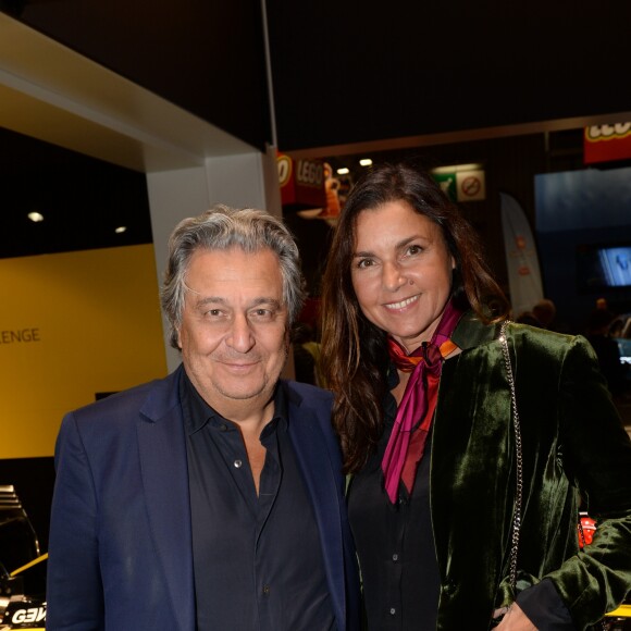 Exclusif - Christian Clavier et sa compagne Isabelle de Araujo - Soirée Renault à l'occasion de l'ouverture de la 120ème édition du Mondial de l'Automobile 2018 au Paris Expo Porte de Versailles à Paris le 2 octobre 2018. © Rachid Bellak/Bestimage