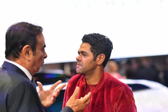 Exclusif - Carlos Ghosn (Président-directeur général de Renault), Jamel Debbouze - Soirée Renault à l'occasion de l'ouverture de la 120ème édition du Mondial de l'Automobile 2018 au Paris Expo Porte de Versailles à Paris le 2 octobre 2018. © Rachid Bellak/Bestimage