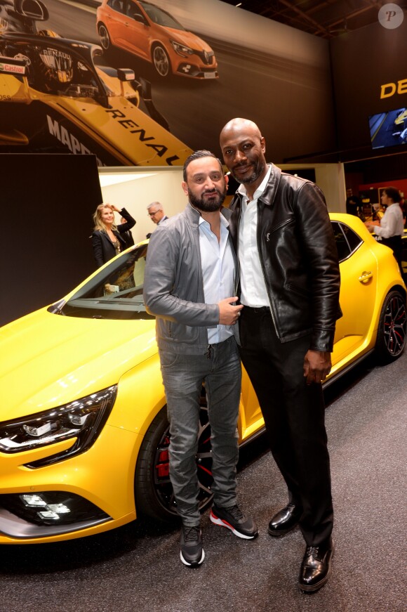 Exclusif - Cyril Hanouna, Harry Roselmack - Soirée Renault à l'occasion de l'ouverture de la 120ème édition du Mondial de l'Automobile 2018 au Paris Expo Porte de Versailles à Paris le 2 octobre 2018. © Rachid Bellak/Bestimage