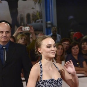 Lily-Rose Depp - Les célébrités arrivent à la première du film 'A Faithful Man' lors du 66ème festival du film de San Sebastian en Espagne le 22 septembre 2018.