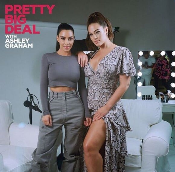 Kim Kardashian et Ashley Graham discutent dans le 1er épisode du podcast "Pretty Big Deal". Octobre 2018.