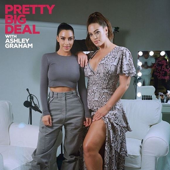 Kim Kardashian et Ashley Graham discutent dans le 1er épisode du podcast "Pretty Big Deal". Octobre 2018.