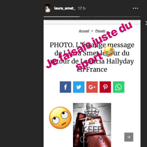 Laura Smet répond à une rumeur sur Instagram, le 7 octobre 2018.