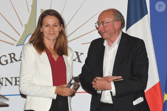 Exclusif - Hélène Courtois et Dominique Wolton - Remise du Grand Prix du rayonnement français au Quai d'Orsay à Paris. Le 2 octobre 2018 © Coadic Guirec / Bestimage
