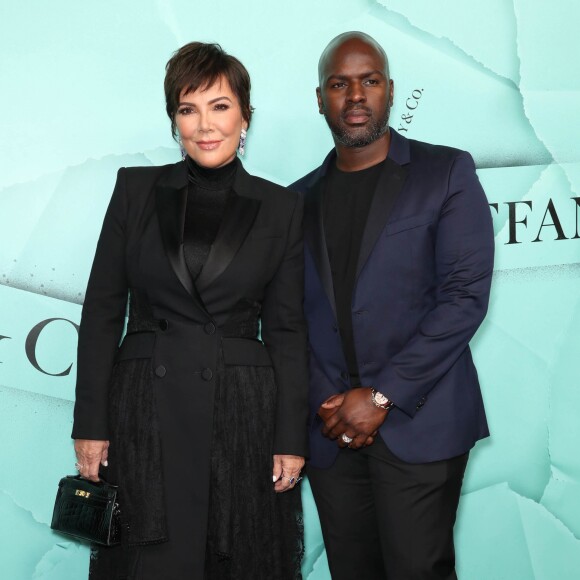 Kris Jenner et son compagnon Corey Gamble à la soirée "2018 Tiffany Blue Book Collection: The Four Seasons of Tiffany" au Studio 525 à New York, le 9 octobre 2018.