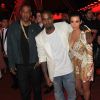 JAY-Z, Kanye West et Kim Kardashian à Cannes. Mai 2012.