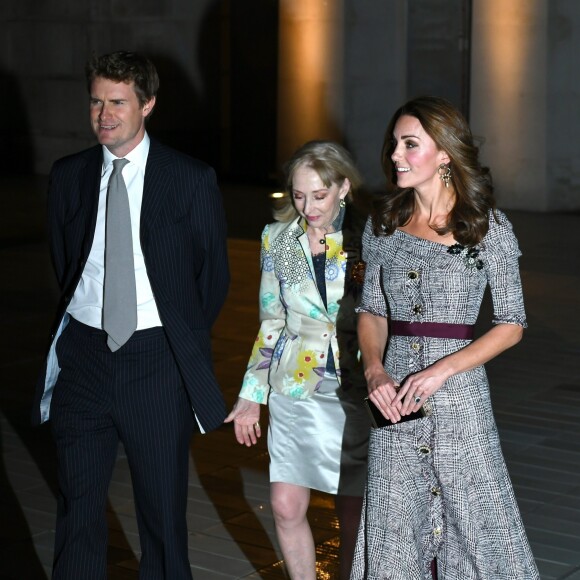Kate Middleton, duchesse de Cambridge, assiste à l'ouverture du département de la photographie du V&A (Victoria and Albert) Museum à Londres, le 10 octobre 2018.
