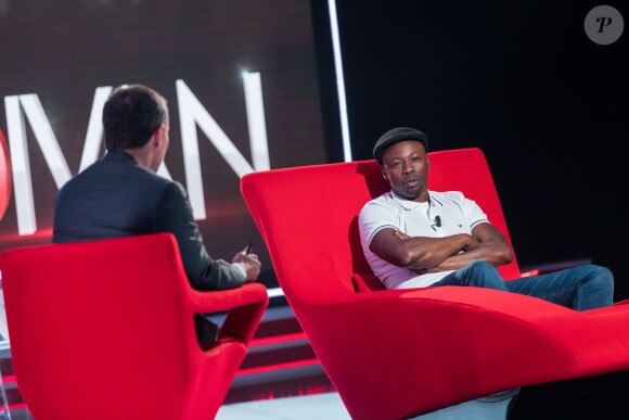 Exclusif - Enregistrement de l'émission "Le Divan" avec MC Solaar en invité et présentée par Marc-Olivier Fogiel. Emission diffusée le 12 octobre sur France 3. © Cyril Moreau / Bestimage