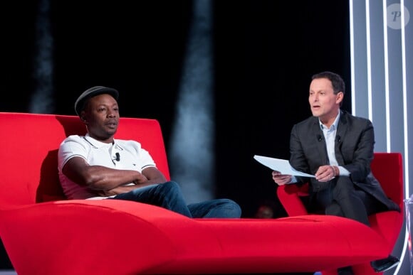 Exclusif - Enregistrement de l'émission "Le Divan" avec MC Solaar en invité et présentée par Marc-Olivier Fogiel. Emission diffusée le 12 octobre sur France 3. © Cyril Moreau / Bestimage