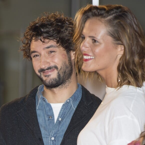 Laure Manaudou et son compagnon Jérémy Frérot - Arrivées à la 17ème cérémonie des NRJ Music Awards 2015 au Palais des Festivals à Cannes, le 7 novembre 2015.