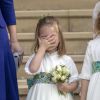 La princesse Charlotte de Cambridge - Sorties après la cérémonie de mariage de la princesse Eugenie d'York et Jack Brooksbank en la chapelle Saint-George au château de Windsor le 12 octobre 2018.