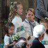 Le prince George de Cambridge et la princesse Charlotte de Cambridge - Cérémonie de mariage de la princesse Eugenie d'York et Jack Brooksbank en la chapelle Saint-George au château de Windsor, Royaume Uni le 12 octobre 2018.