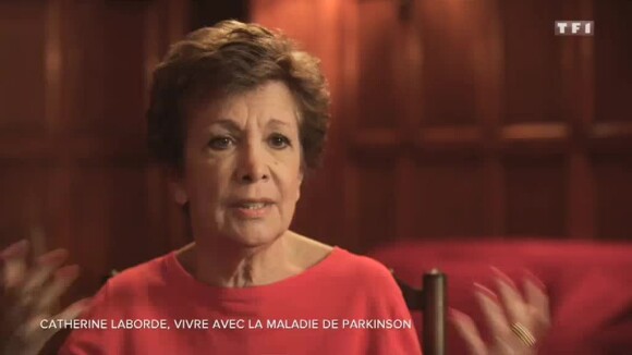 Catherine Laborde parle de la maladie de Parkinson dans "Sept à huit", le 14 octobre 2018 sur TF1.