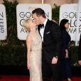 Chris Pratt et sa femme Anna Faris - 72e cérémonie annuelle des Golden Globe Awards à Beverly Hills, le 11 janvier 2015.