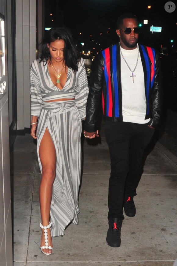 Exclusif - Diddy et sa compagne Cassie Ventura à West Hollywood le 19 février 2018.