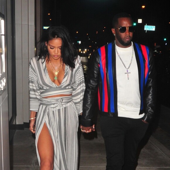 Exclusif - Diddy et sa compagne Cassie Ventura à West Hollywood le 19 février 2018.