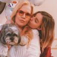 Sylvie Vartan et sa fille Darina Scotti sur une photo publiée sur Instagram le 9 octobre 2018.