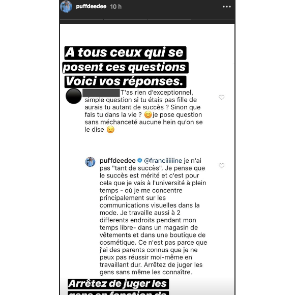 Darina Scotti répond aux gens qui remettent en doute sa crédibilité à se faire un nom par elle-même. Octobre 2018.