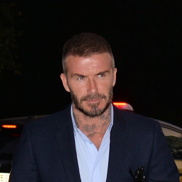 David Beckham est allé diner à une soirée Louis Vuitton à Paris, le 1er octobre 2018.