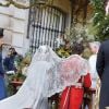 Mariage de Fernando Fitz-James Stuart, duc de Huéscar et Sofía Palazuelo au palais de Liria à Madrid le 6 octobre 2018.