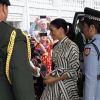 La duchesse de Sussex arrive à la Maison du Gouvernement aux Tonga, le 26 octobre 2018.