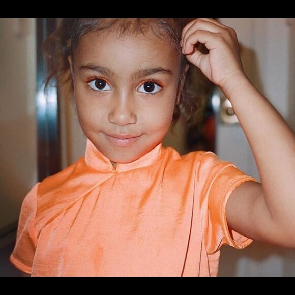 Kim Kardashian publie une photo de sa fille North, 5 ans, maquillée sur Instagram le 26 octobre 2018.