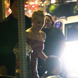 Katy Perry fête son anniversaire au Barton G Restaurant ! West Hollywood, Los Angeles, le 25 octobre 2018, avec Orlando Bloom et son fils Flynn.