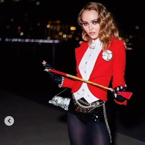 Lily-Rose Depp a assisté à la soirée d'Halloween organisée par V Magazine et Chanel au Jane's Carousel. New York, le 26 octobre 2018.