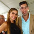 Sofia Vergara et son fiancé Nick Loeb au "Hampton Classic Horse Show". Le 24 mai 2014